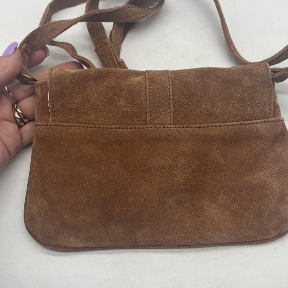 Sopresa Carmel Color Suede Crossbody Small Bag  BRN4235D - Picture 6 of 11